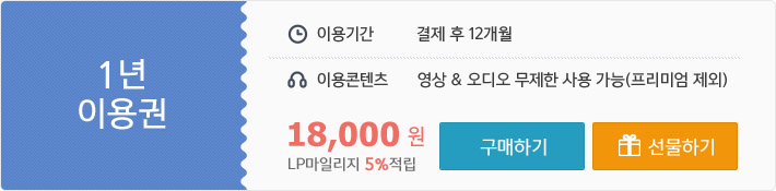 12개월 프리패스